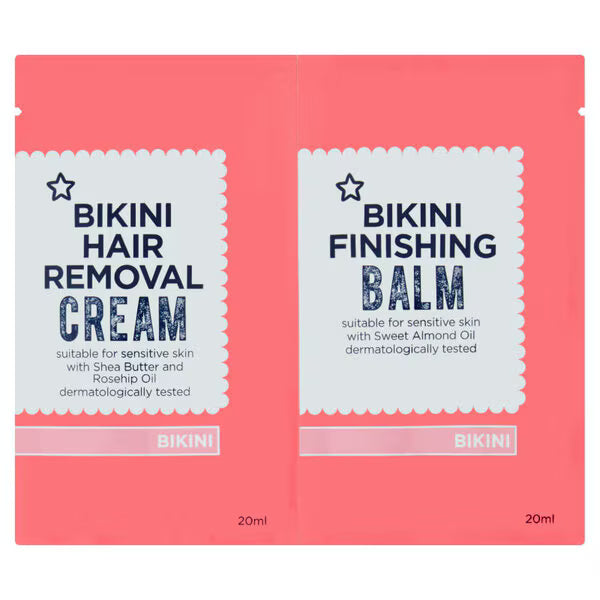 Superdrug Bikini Hair Removal Cream 20ml + 20ml (British brand)