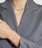 Boucheron Rivière Vendôme white gold diamond bracelet - British product