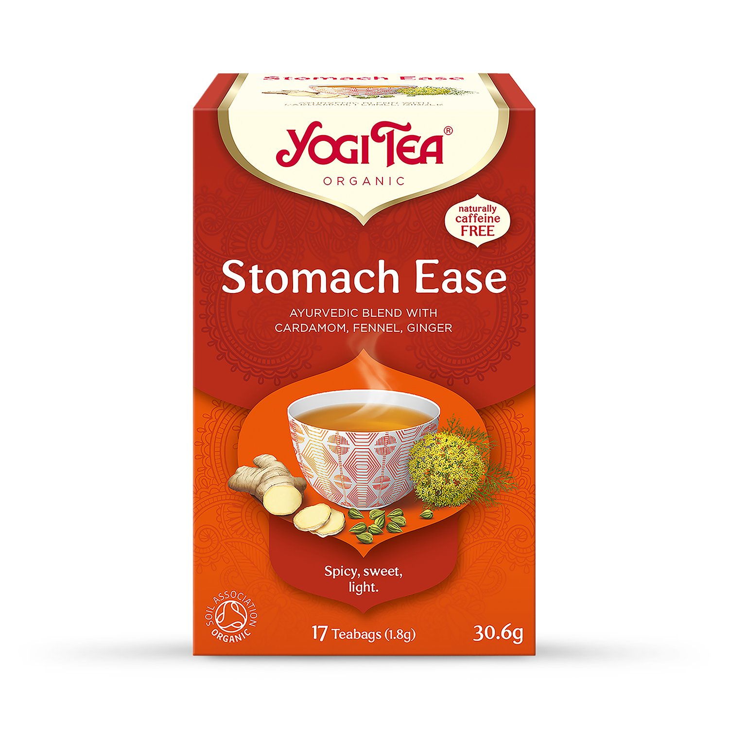 Yogi Tea Organic Stomach Ease 17 Tea Bags - 998228