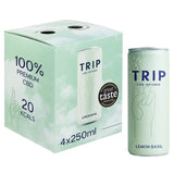 TRIP CBD Infused Lemon Basil 4 x 250ml GOODS M&S