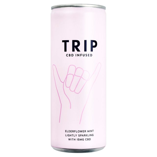 TRIP CBD Infused Elderflower Mint 250ml GOODS M&S