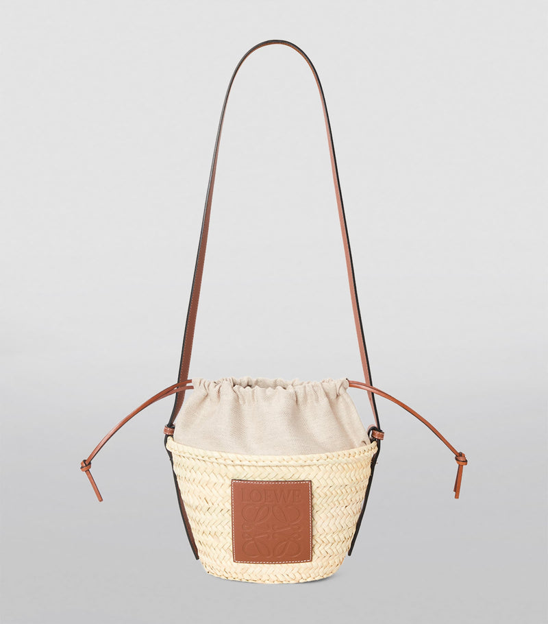 LOEWE Paula's Ibiza woven drawstring bucket bag, UK version