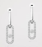 Messika white gold diamond convertible earrings 1.70ct - British product