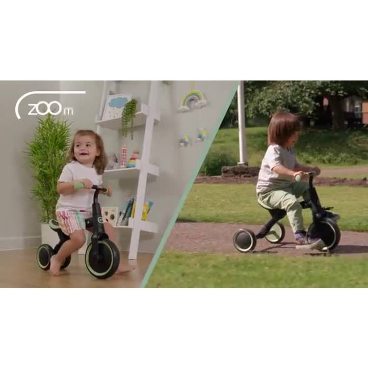 TP Toys Zoomee balance bike to trike Forest Green - British product