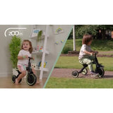TP Toys Zoomee balance bike to trike Forest Green - British product