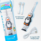 Brush Baby WildOnes Penguin kids rechargeable toothbrush - British product