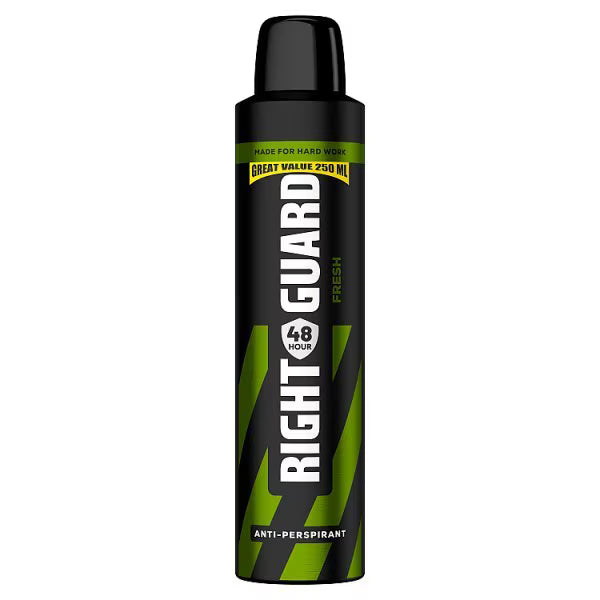 Right Guard Men Anti-Perspirant Spray Fresh 250ml imported from the UK