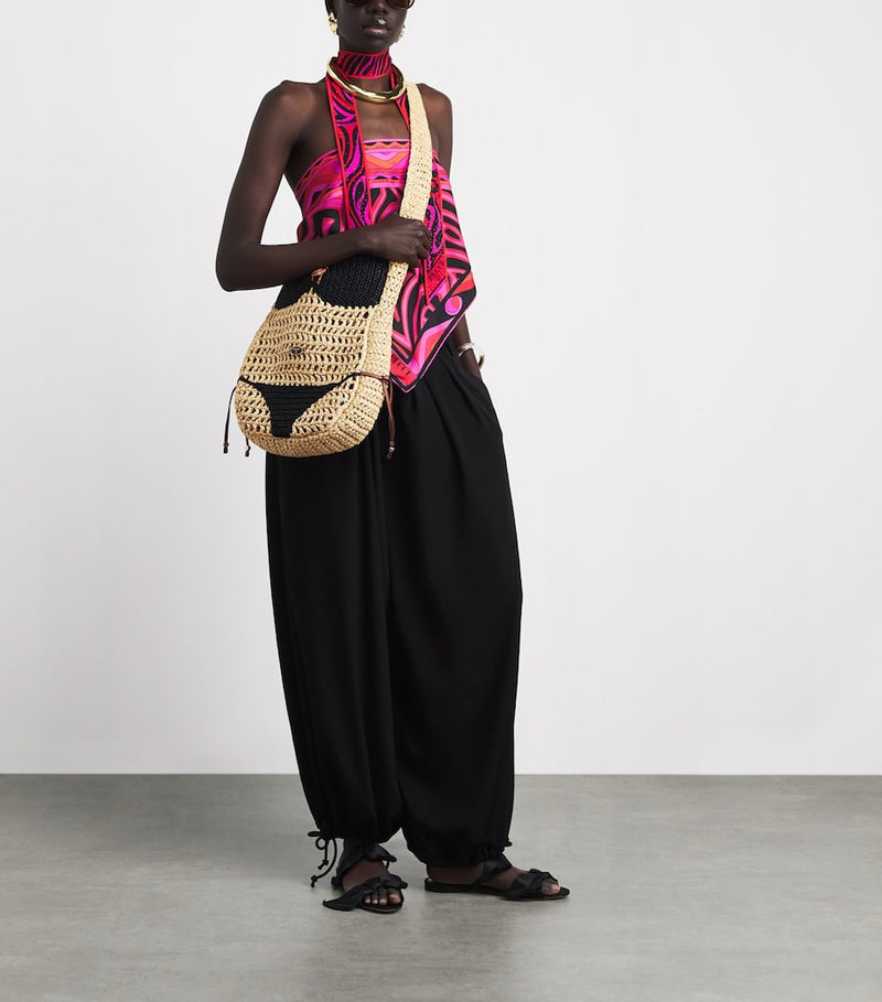 PUCCI Puccinella woven tote bag with bikini detailing, UK version