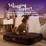 Paws For Slumber luxury chocolate pet bed medium, imported from the UK