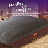 Paws For Slumber luxury chocolate pet bed medium, imported from the UK