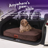 Paws For Slumber luxury chocolate pet bed medium, imported from the UK