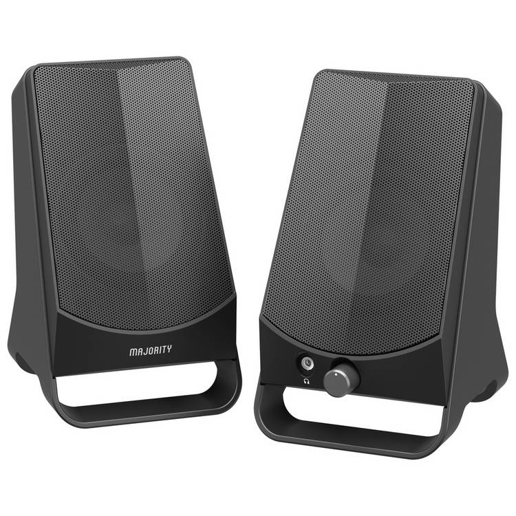 Majority DX10 PC speaker in black (British brand)