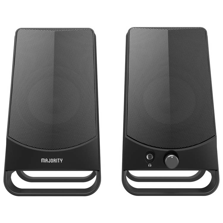 Majority DX10 PC speaker in black (British brand)