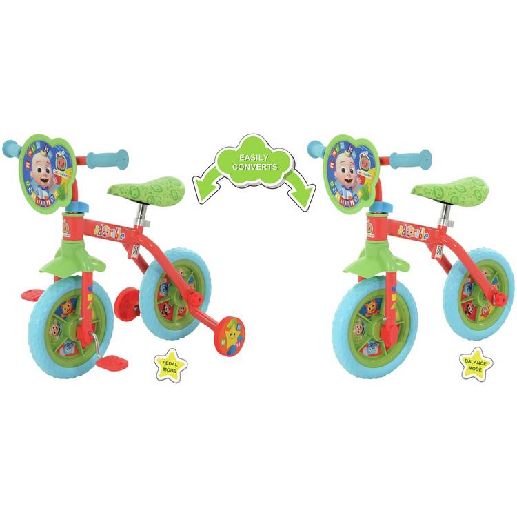 CoComelon 10 inch 2-in-1 Balance and Beginner Bike (British brand)