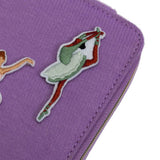 Argos Home small violet fabric ballerina jewellery box (British brand)