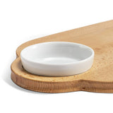 Sebastian Conran wooden serveboard with porcelain bowl, UK version