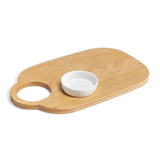 Sebastian Conran wooden serveboard with porcelain bowl, UK version