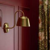 Habitat and Morris and Co brass wall light library, British product