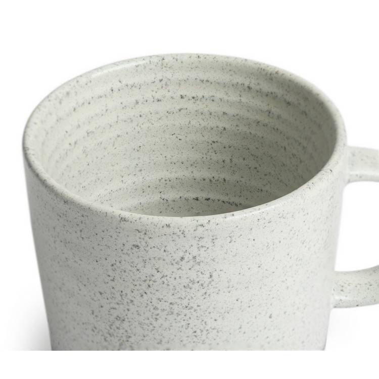 Habitat textured ripple chalk grey mugs set of 4, imported from the UK