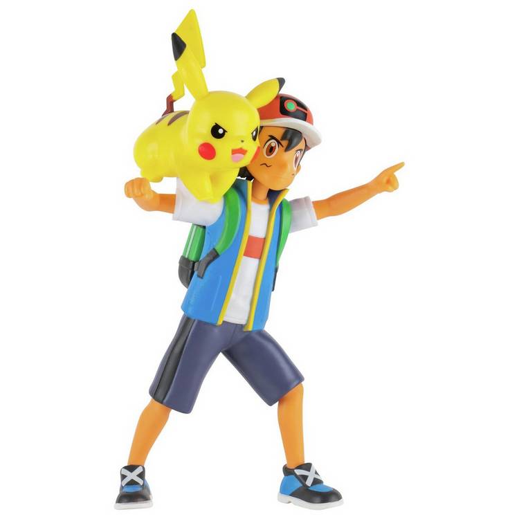 Pokémon Ash and Pikachu action figures 4.5 inch - British product
