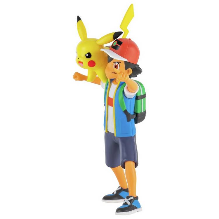 Pokémon Ash and Pikachu action figures 4.5 inch - British product