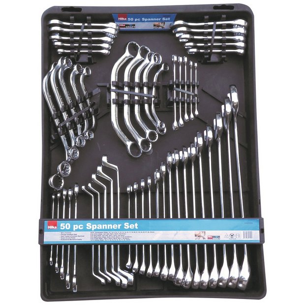 Hilka 50-piece spanner set - British product