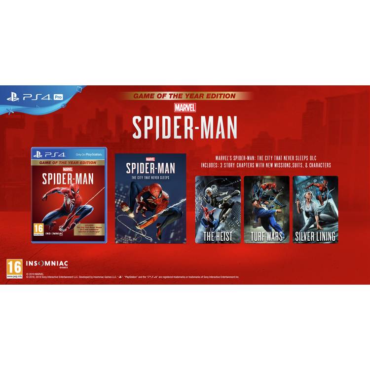 Marvel's Spider-Man Game of the Year Edition for PS4, UK version