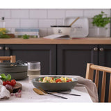 Argos Habitat Textured Ripple 4 Piece Stoneware Pasta Bowls - Sage- Buy online at McGrocer