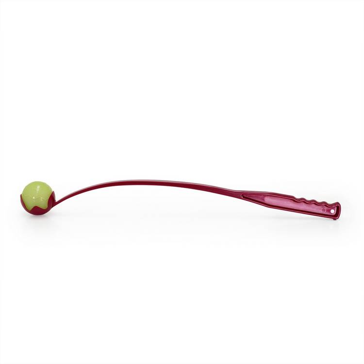 Rosewood dog ball launcher with glow in the dark balls, imported from the UK