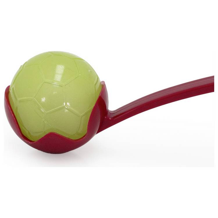 Rosewood dog ball launcher with glow in the dark balls, imported from the UK