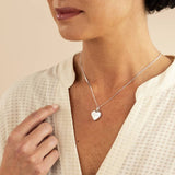 Revere silver heart-shaped locket with fairy charm 18 inch chain (British brand)