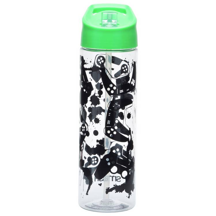 Smash Gamer green sipper water bottle 700 ml - British product