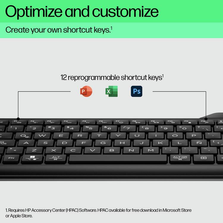 HP 460 wireless bluetooth keyboard black - British product