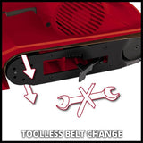 Einhell 800W corded belt sander, imported from the UK
