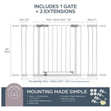 Dreambaby Ava Wide safety gate 75-108cm, UK version