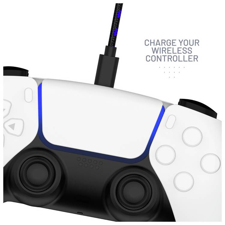 Stealth PS5 play and charge cables triple pack - British product