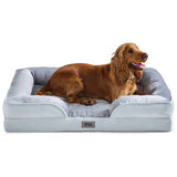 Snug large grey orthopedic pet bed (British brand)