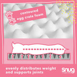 Snug large grey orthopedic pet bed (British brand)