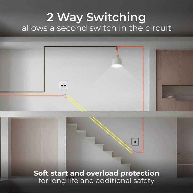 BG 2 gang 2 way dimmer switch stainless steel, UK version