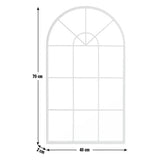 Habitat black arch window wall mirror 70x40cm, UK version