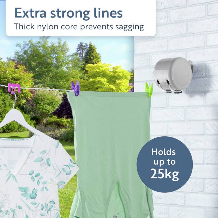 Minky 30m retractable outdoor washing line, imported from the UK