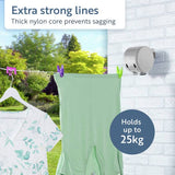 Minky 30m retractable outdoor washing line, imported from the UK