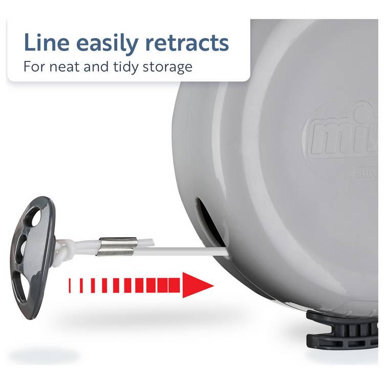 Minky 30m retractable outdoor washing line, imported from the UK
