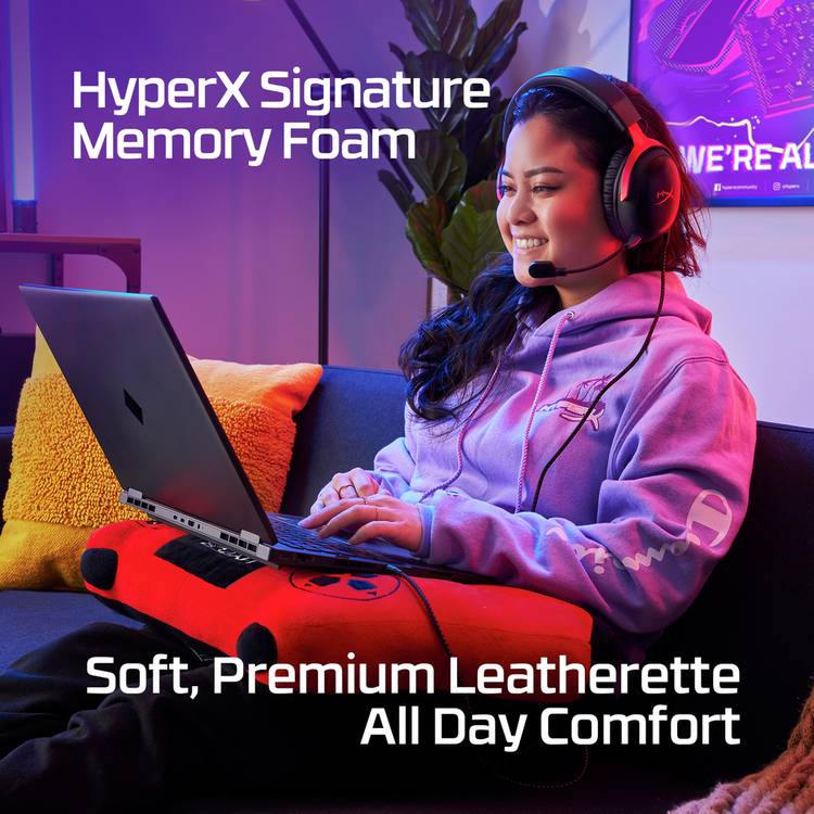 HyperX Cloud III wired gaming headset black red - British product