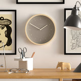 Jones Clocks Bankside wall clock in latte finish (British brand)