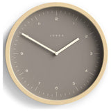 Jones Clocks Bankside wall clock in latte finish (British brand)