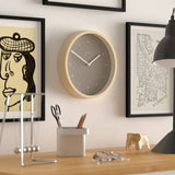 Jones Clocks Bankside wall clock in latte finish (British brand)