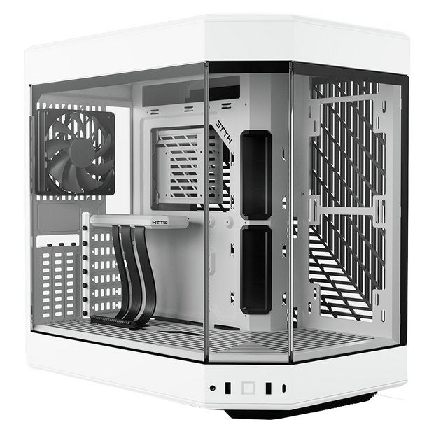 Hyte Y60 white mid tower computer case, imported from the UK