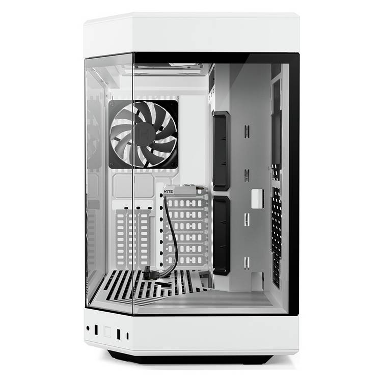 Hyte Y60 white mid tower computer case, imported from the UK