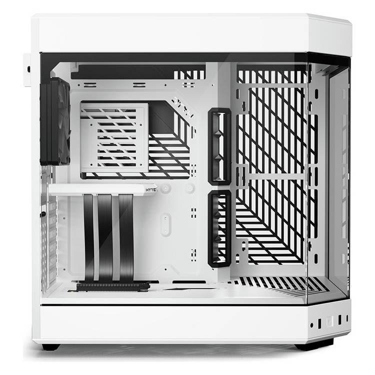 Hyte Y60 white mid tower computer case, imported from the UK